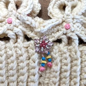 Crochet crown headband